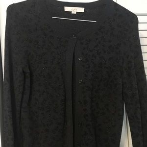 Women’s metallic cardigan
